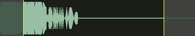Waveform of Murda kick — selection 0.12s to 0.84s